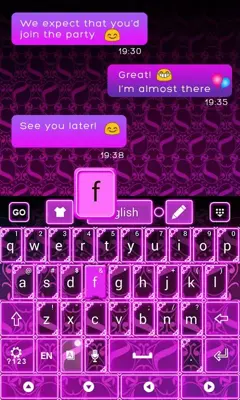 Magenta Keyboard android App screenshot 1